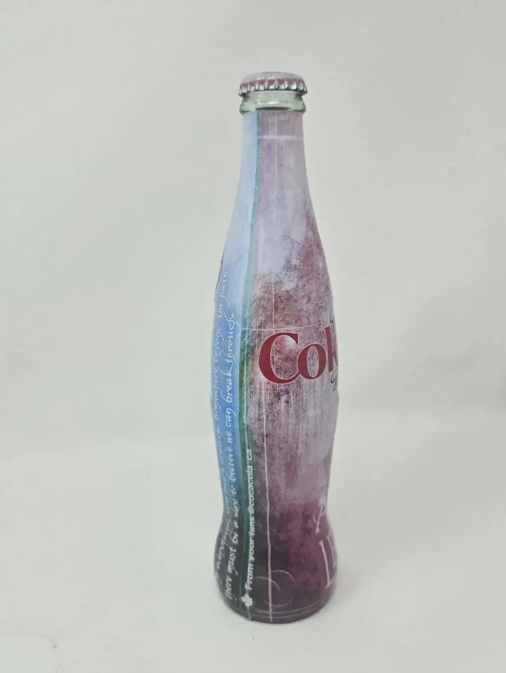 Limited Edition Evanescence Coca Cola Glass Bottle Coke Rock Band Music 9.5 RARE